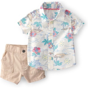 Carter’s Boys’ 2-piece Short Set(White Beach Floral)