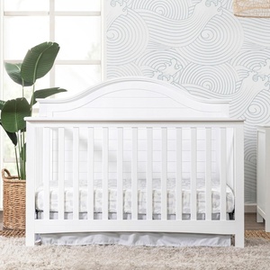 Carter’s by Davinci Nolan 4-in-1 Convertible Crib in Chestnut, Greenguard Gold Certified(White)