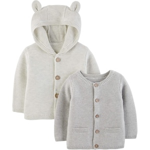 Simple Joys by Carter’s Baby 2-Pack Knit Cardigan Sweaters(Grey)