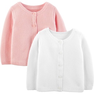 Simple Joys by Carter’s Baby 2-Pack Knit Cardigan Sweaters(White/Pink)