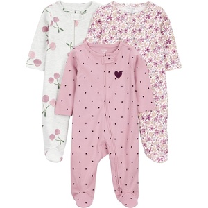 Simple Joys by Carter’s Baby 3-Pack Neutral Sleep and Play(Cherry Heart)