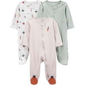 Simple Joys by Carter’s Baby 3-Pack Neutral Sleep and Play(Veggie Stripe)