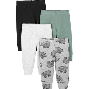 Simple Joys by Carter’s Baby 4-Pack Neutral Pant(Black/Grey Bear/Spruce Green/White)
