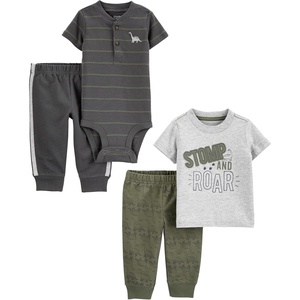 Simple Joys by Carter’s Baby Boys 4-piece Bodysuit, Top, and Pant Set(Dinosaur)