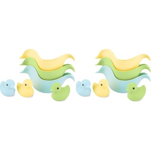 Simple Joys by Carter’s Duck Rinse Cups and Squirties Bath Toy Bundle(Ducks)