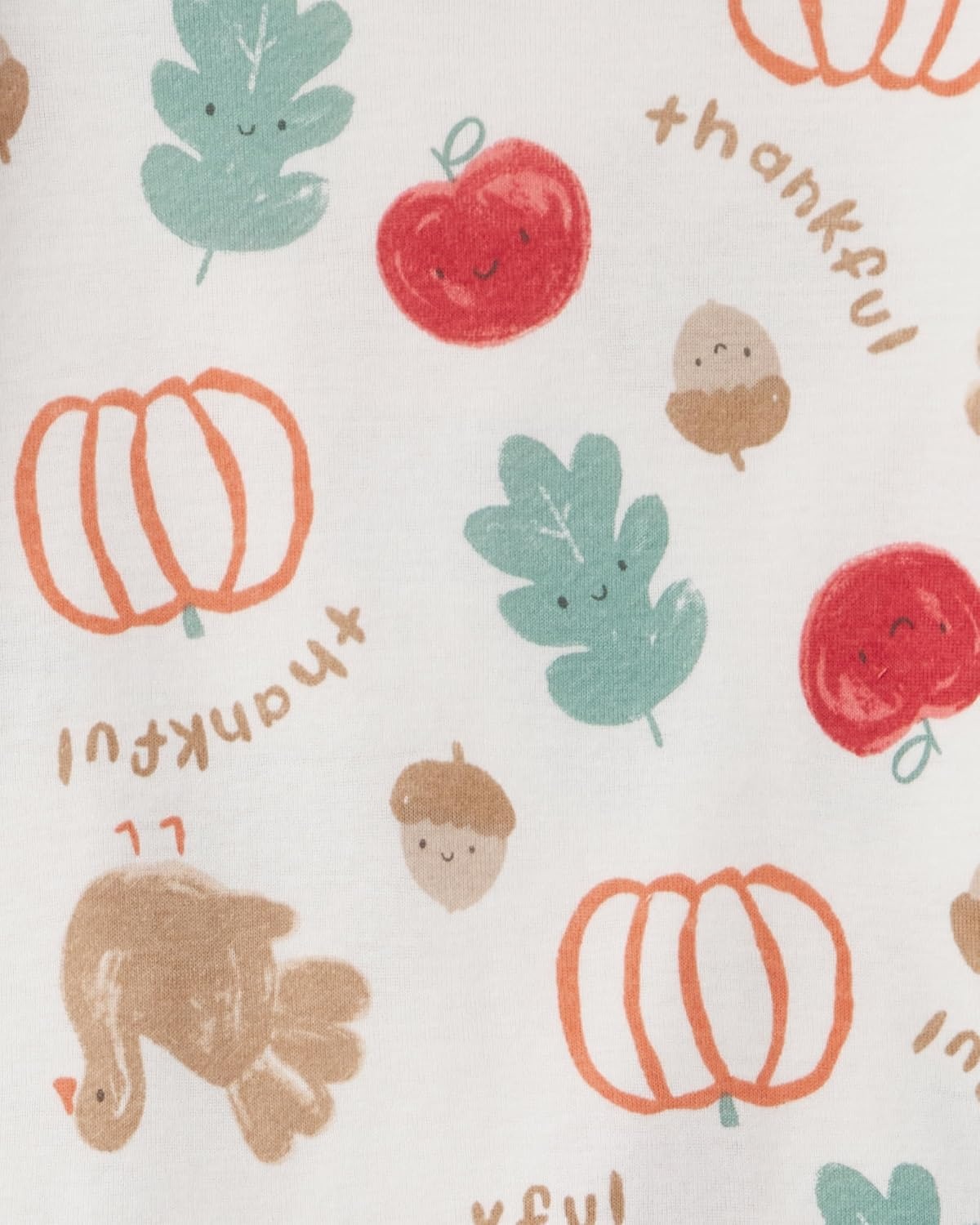 image:imageCarters Baby 2piece Holiday Cotton PjThanksgiving Fam Print