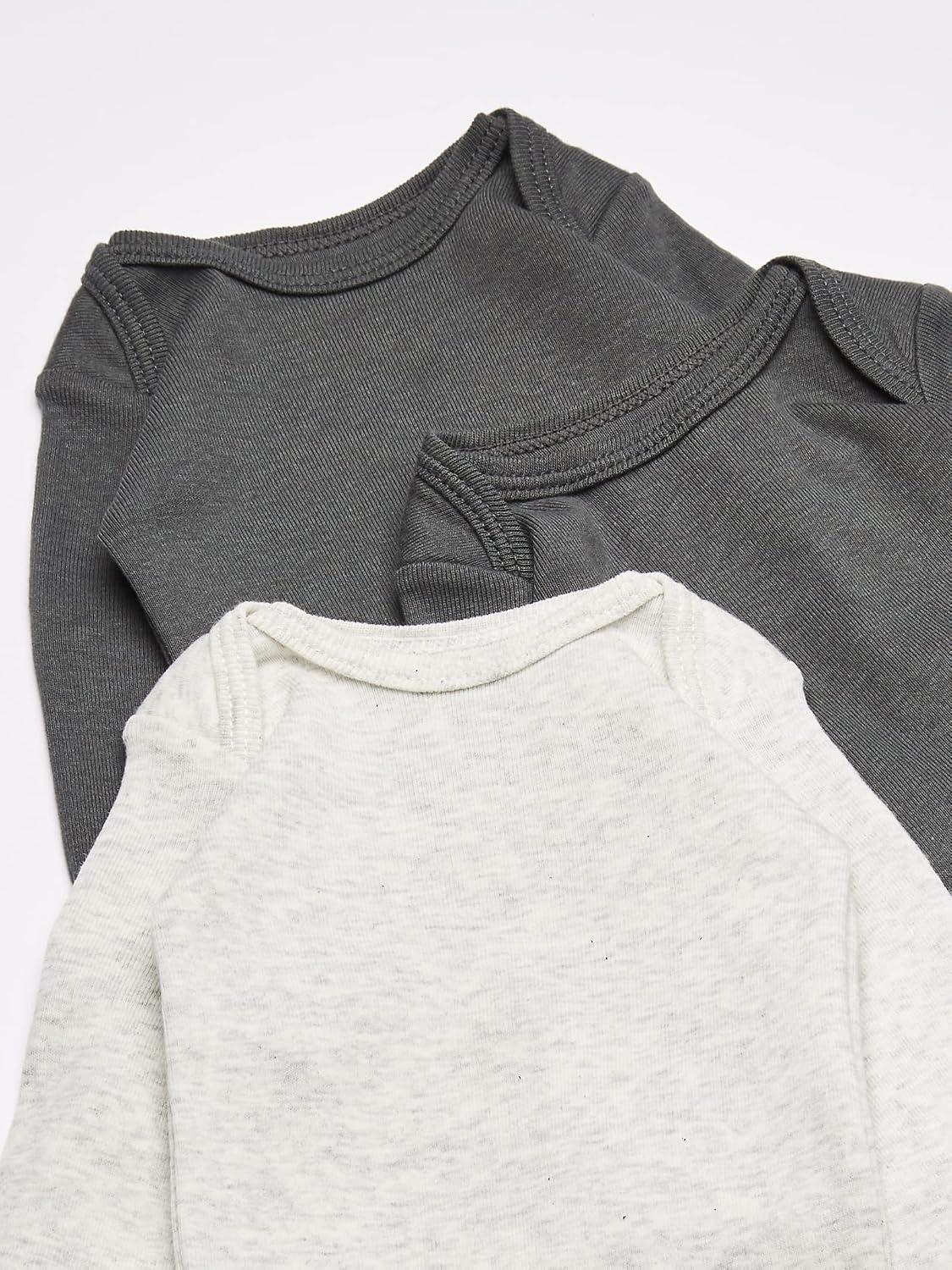 image:imageCarters Baby 7Pack LongSleeve Bodysuits ShirtMultiGrey