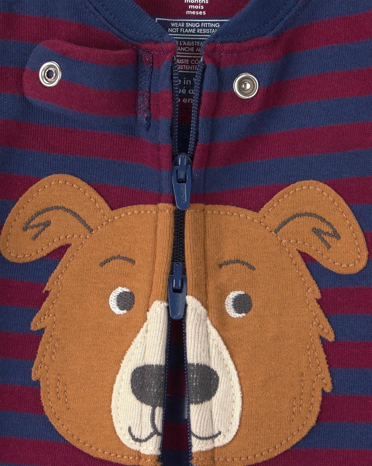 image:imageCarters Baby Boys 1piece Cotton PjDog Face