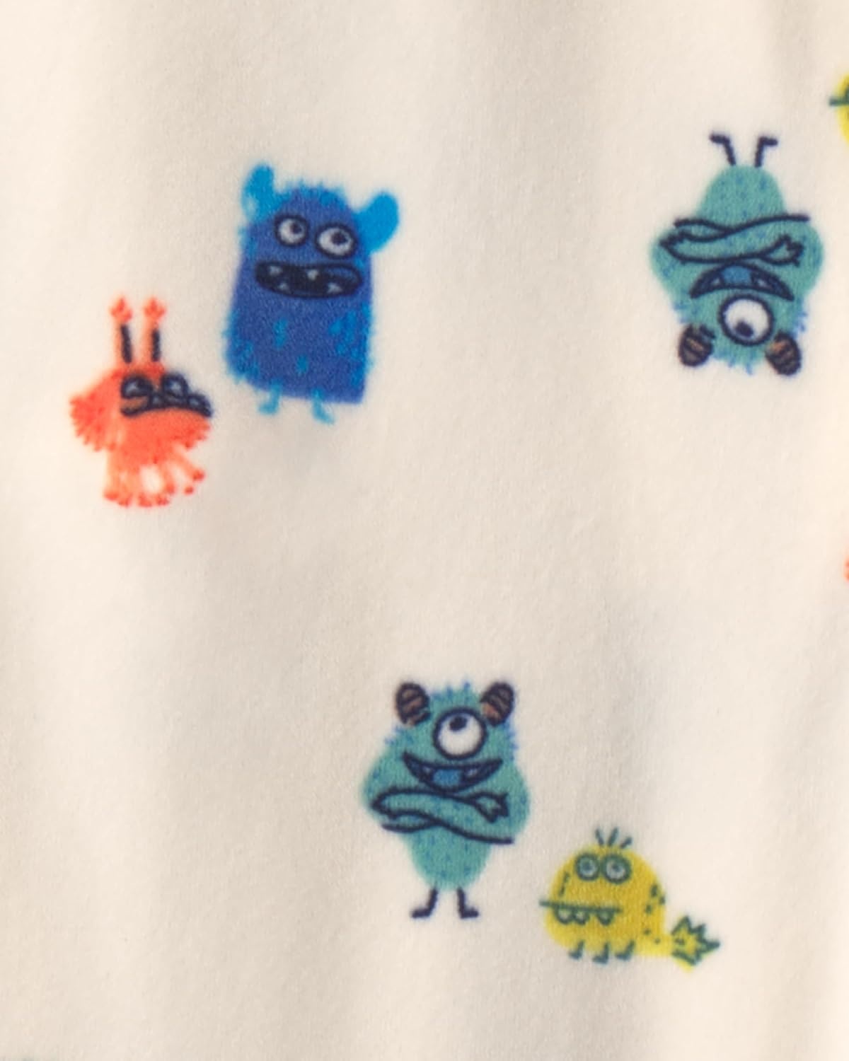 image:imageCarters Baby Boys 1piece Fleece PjBoy Monster Feet
