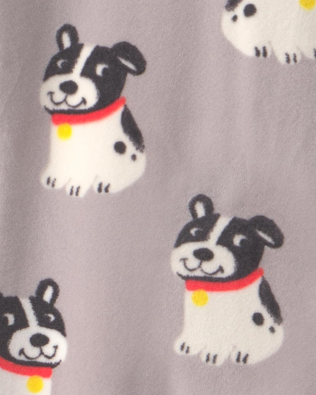 image:imageCarters Baby Boys 1piece Fleece PjGrey Boxer Dog