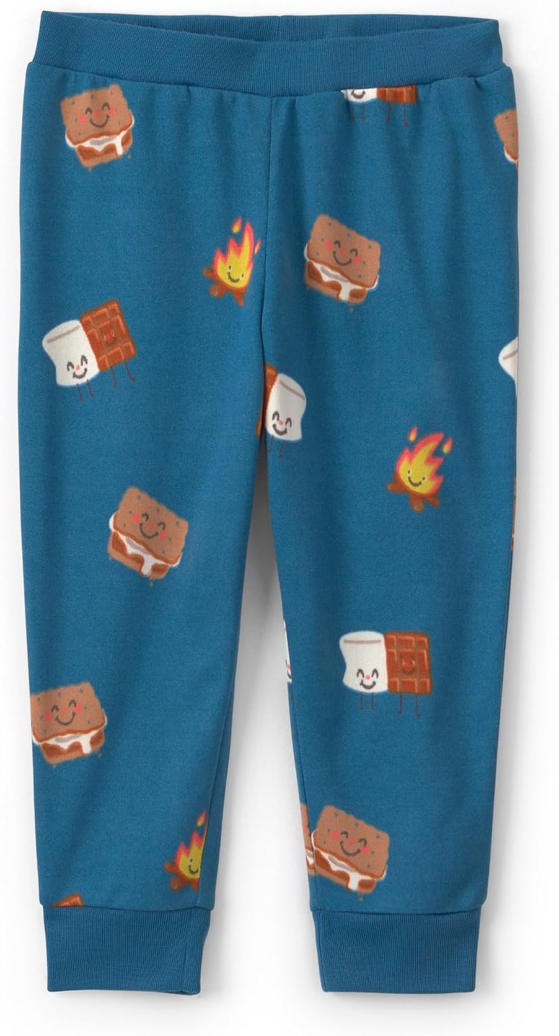 image:imageCarters Baby Boys 2piece Fleece PjsBlue Smores