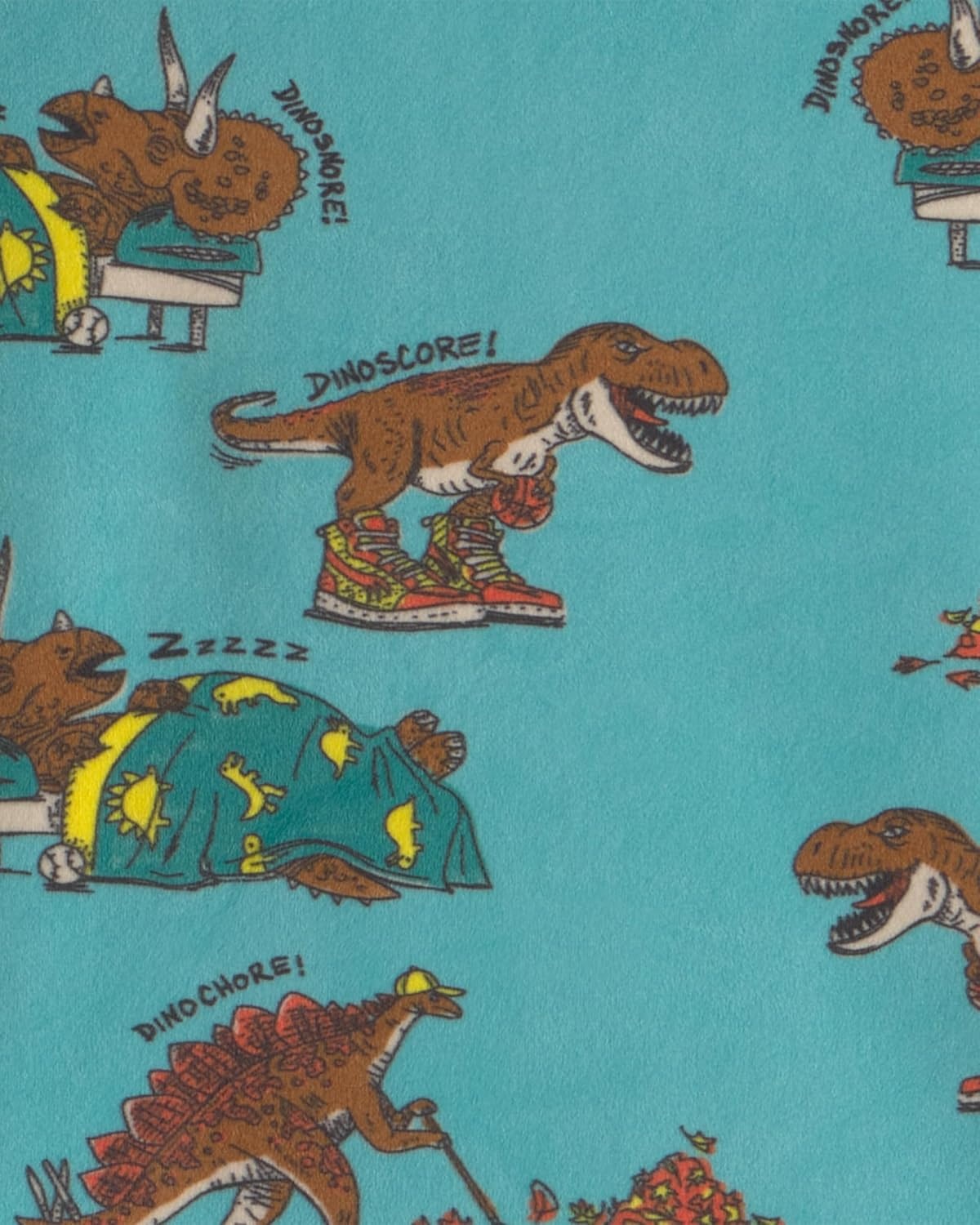 image:imageCarters Baby Boys 2piece Fleece PjsDino Print