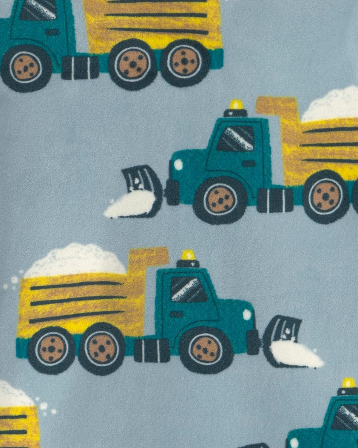 image:imageCarters Baby Boys 2piece Fleece PjsSnow Trucks