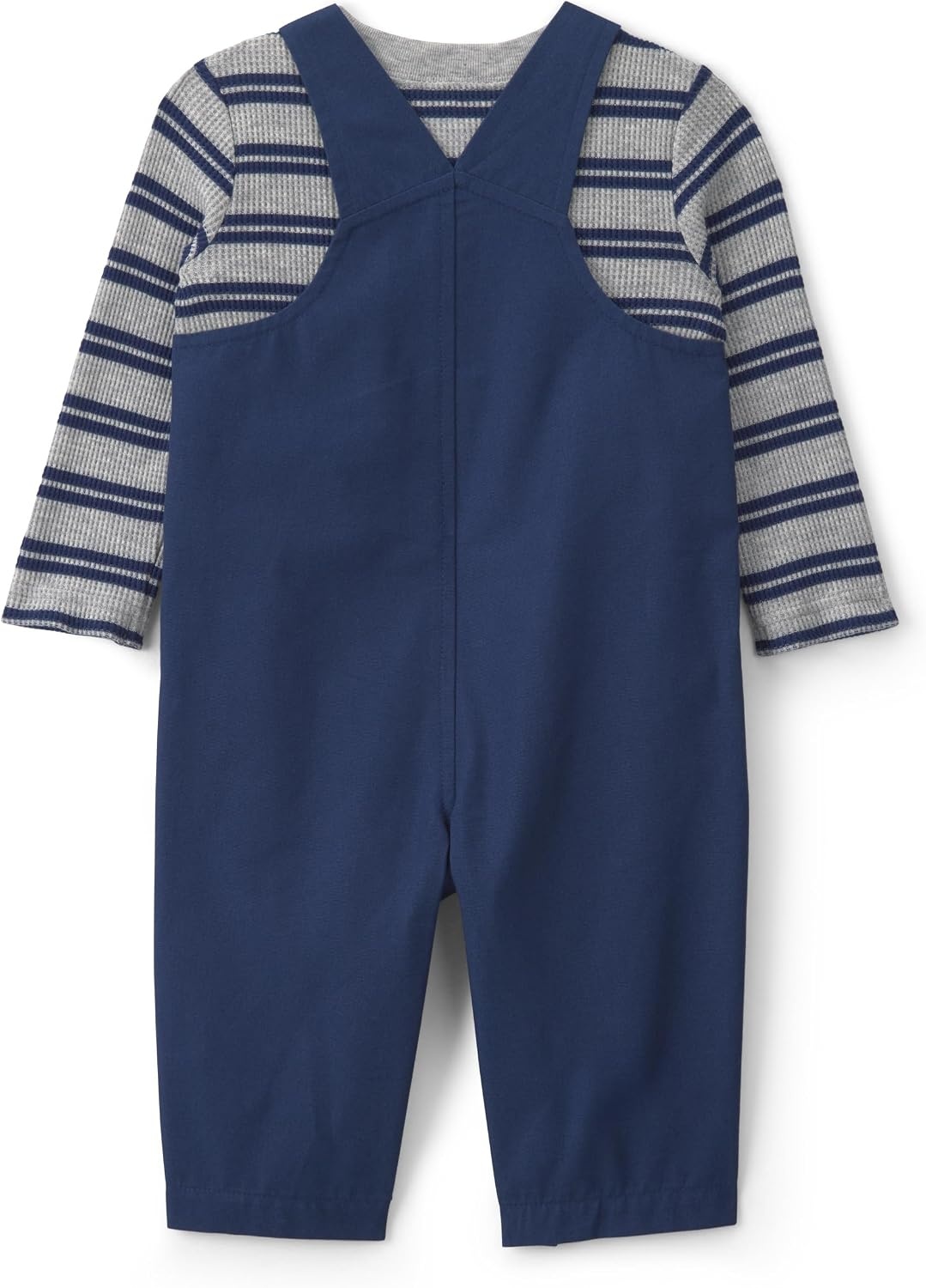 image:imageCarters Baby Boys 2piece Overall Set Blue Navy Sports PatchesBlue Navy Sports Patches