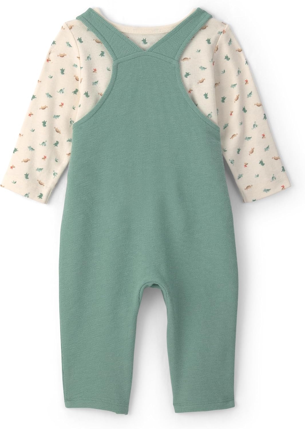 image:imageCarters Baby Boys 2piece Overall Set Blue Navy Sports PatchesGreen