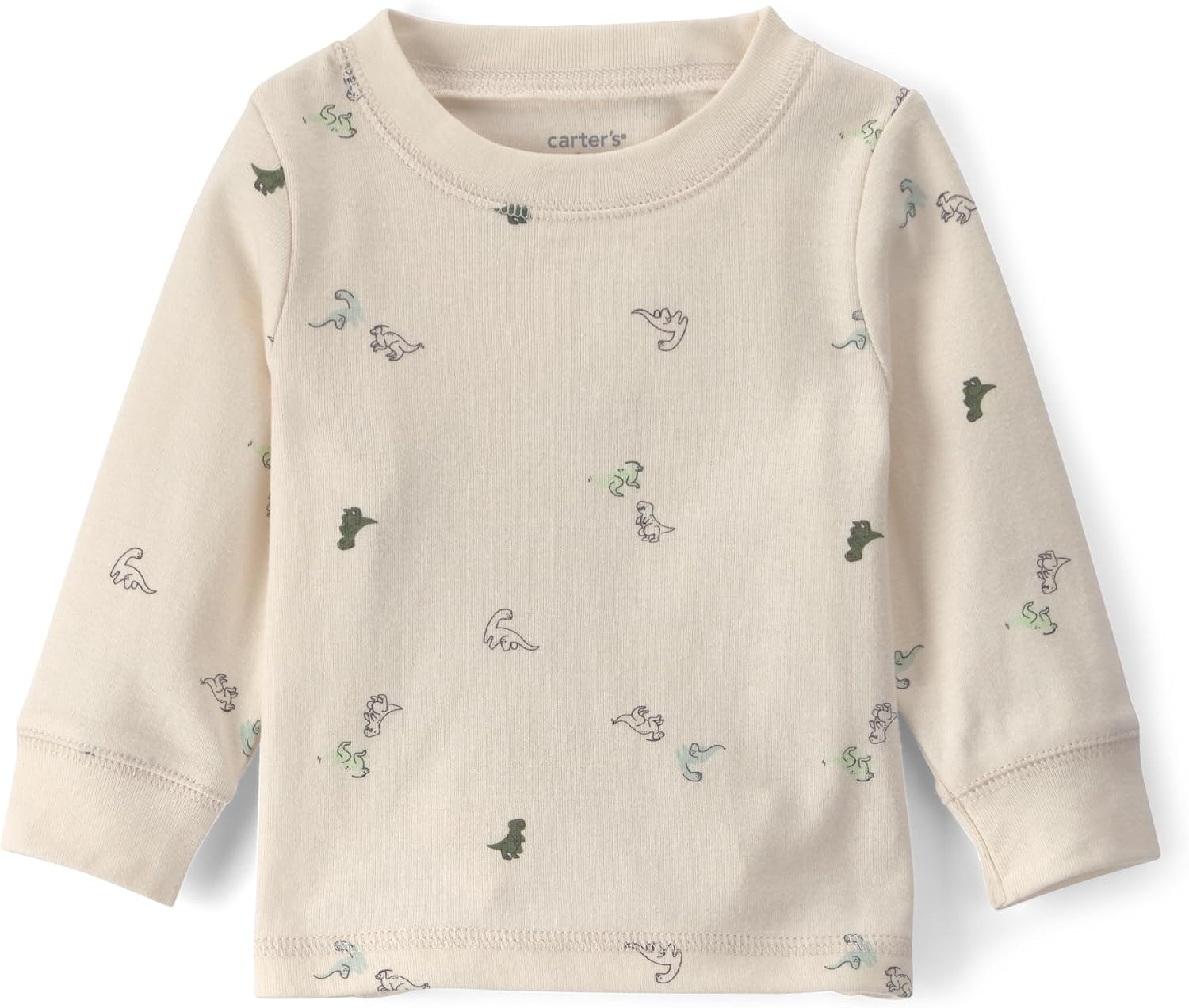 image:imageCarters Baby Boys 2piece Overall Set Blue Navy Sports PatchesGreen Olive Cream Dino