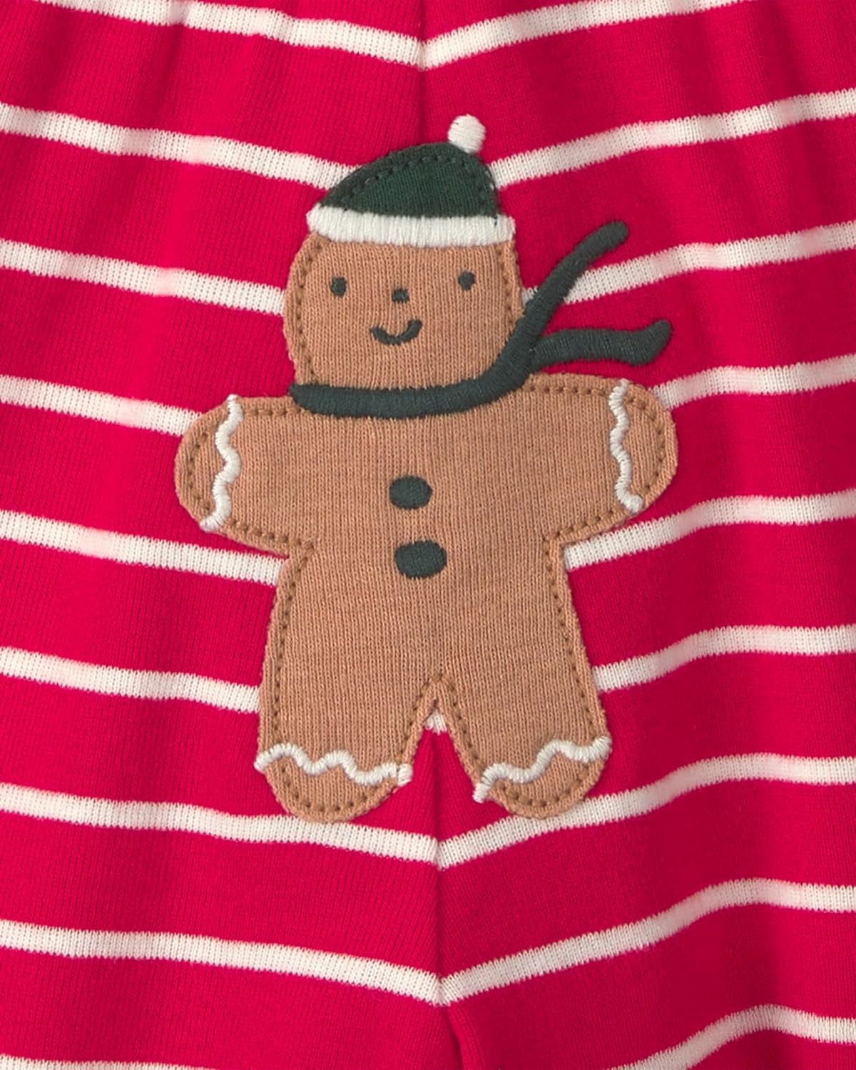 image:imageCarters Baby Boys 3piece Bodysuit Pant SetsRed Gingerbread Stripe