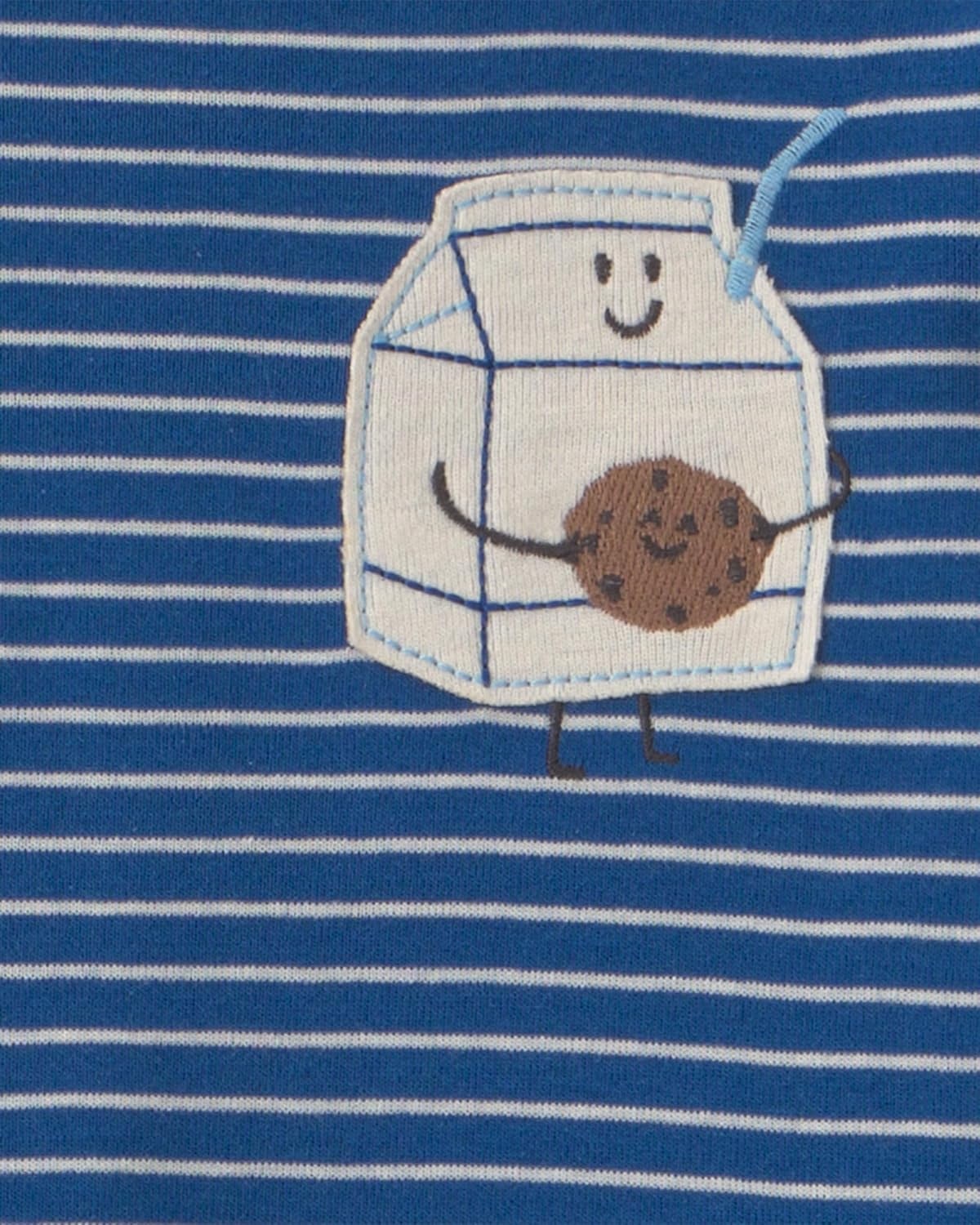 image:imageCarters Baby Boys 4piece Tight Fit Cotton Pajama SetMilk and Cookies Blue