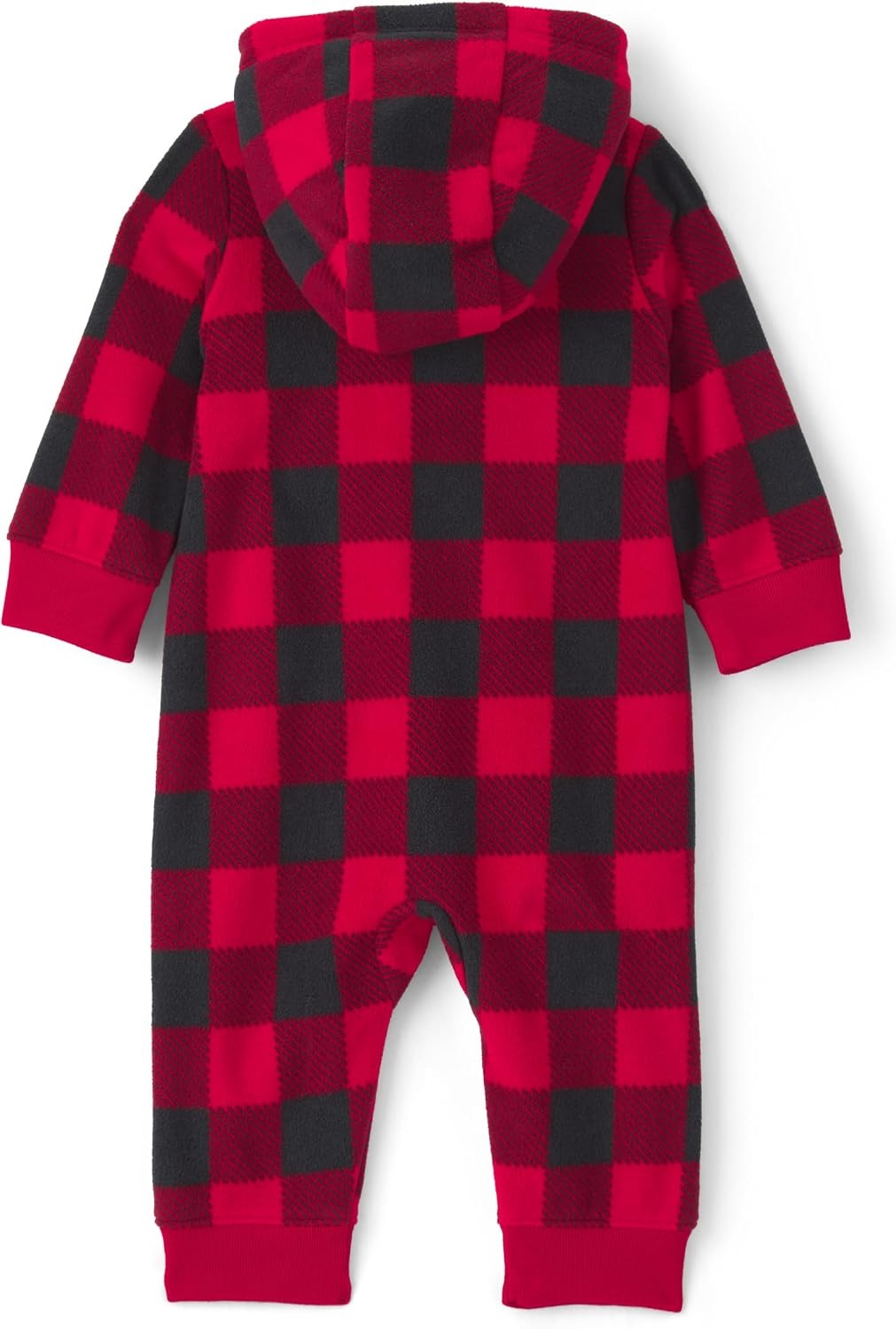 image:imageCarters Baby Boys Onepiece JumpsuitRed Black Buffalo Check