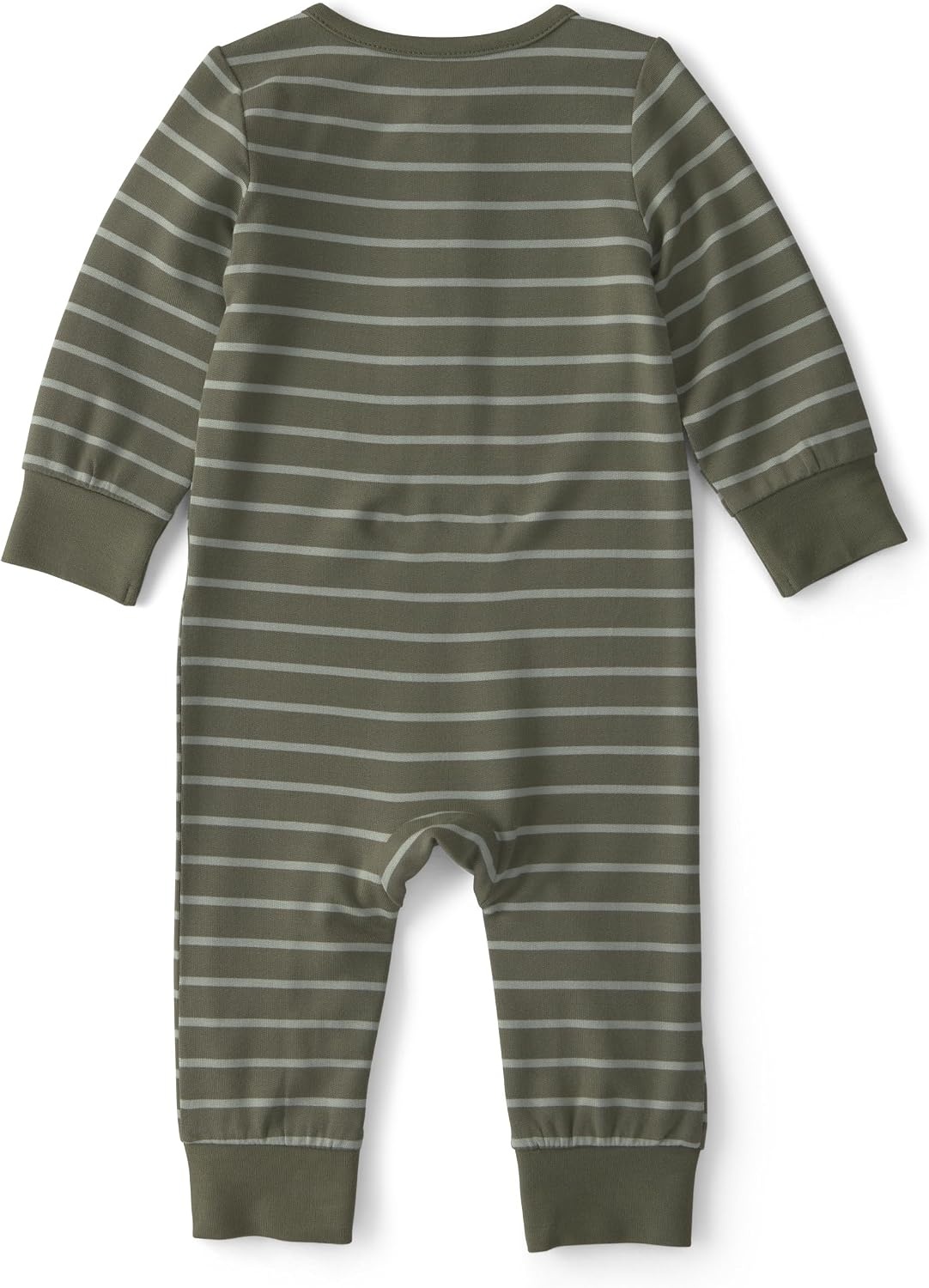image:imageCarters Baby Boys Purely Soft JumpsuitGreen Stripe