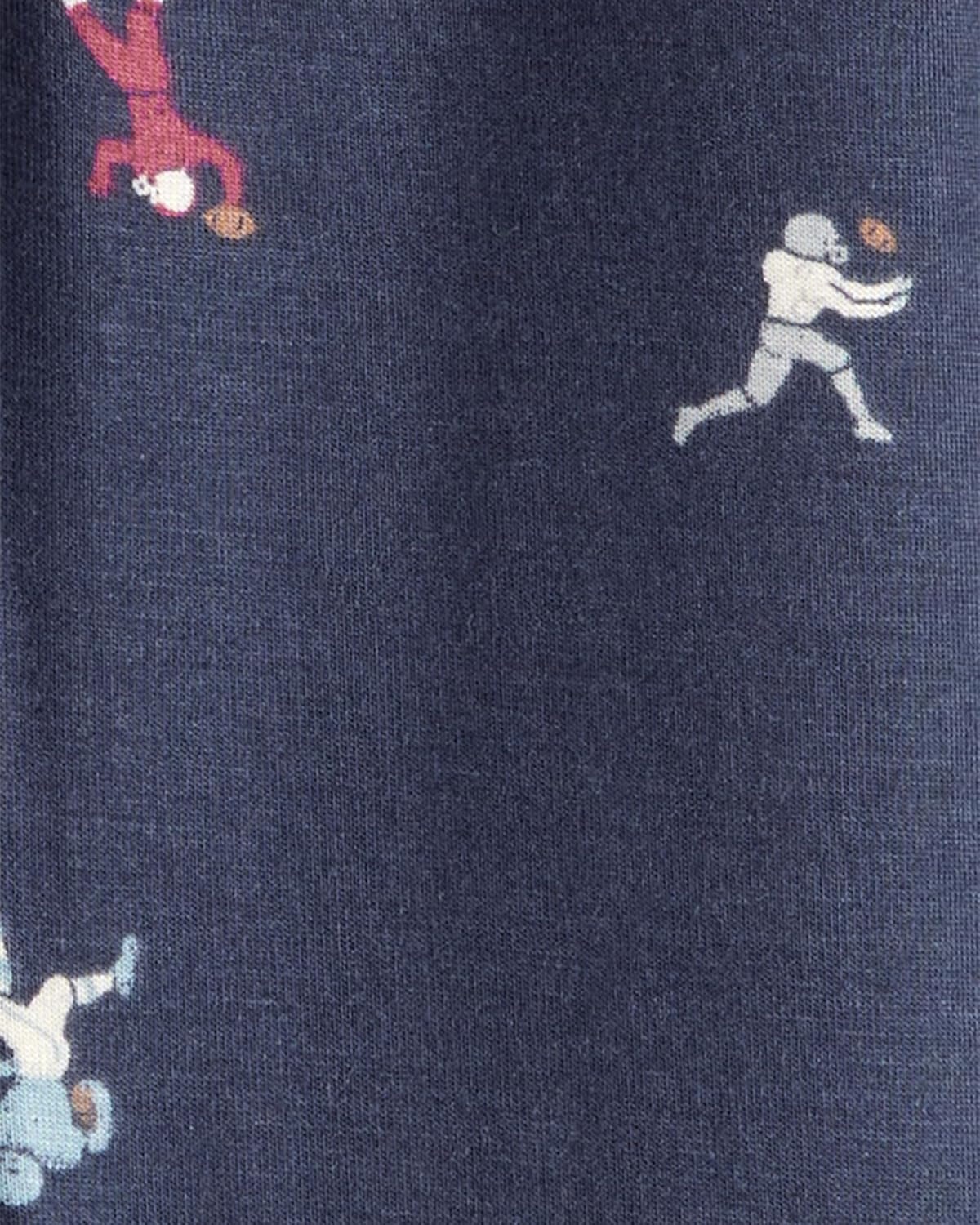 image:imageCarters Baby Boys Purelysoft Longsleeve 2way Zip PajamasFootball Player