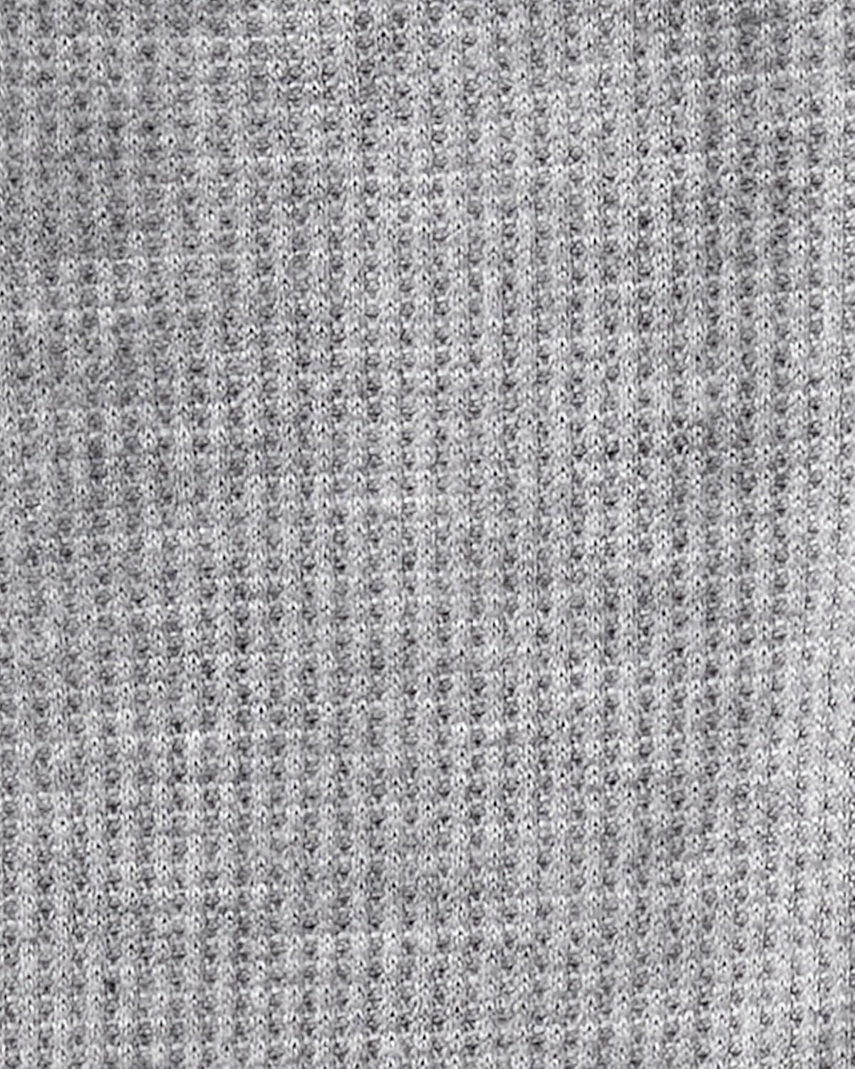 image:imageCarters Baby Boys Purelysoft Longsleeve 2way Zip PajamasGray Solid