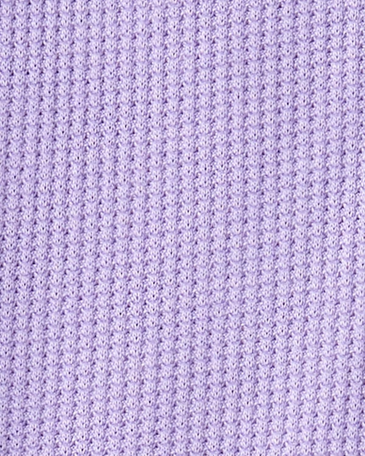 image:imageCarters Baby Boys Purelysoft Longsleeve 2way Zip PajamasPurple Solid