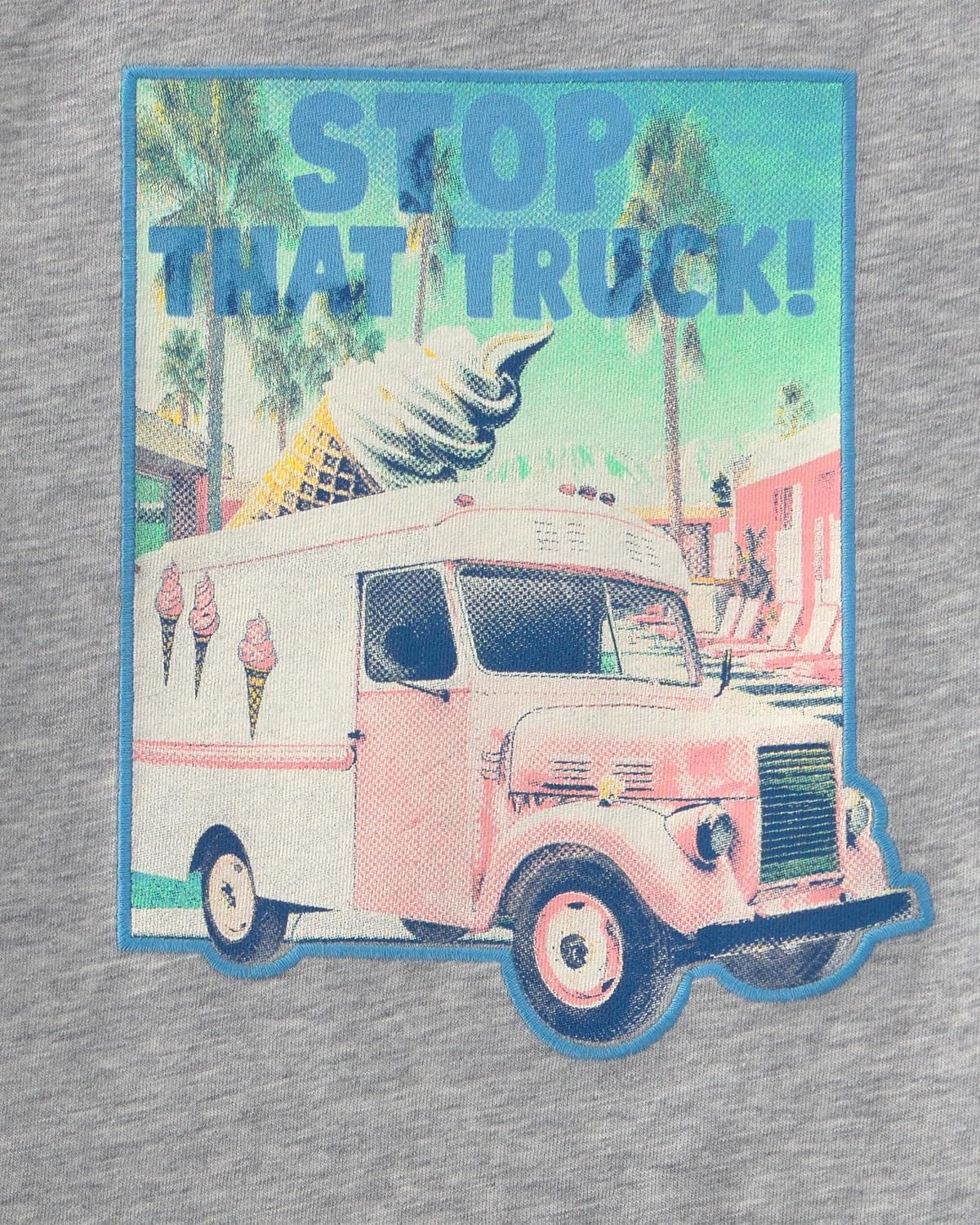 image:imageCarters Baby Boys ShortSleeve Graphic Tee ShirtGray Icecream Truck