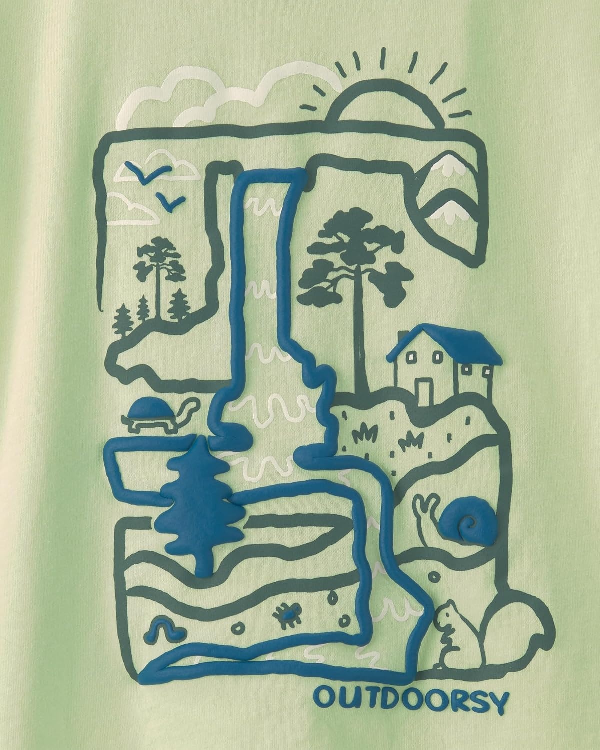 image:imageCarters Baby Boys ShortSleeve Graphic Tee ShirtGreen Outdoorsy