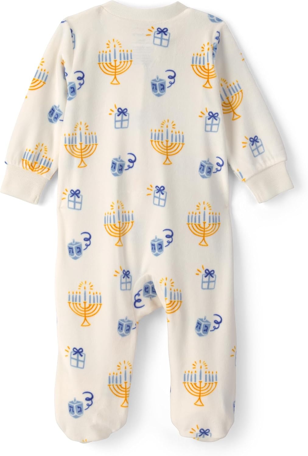 image:imageCarters Baby Fleece Holiday Sleep and PlayCream Hanukkah