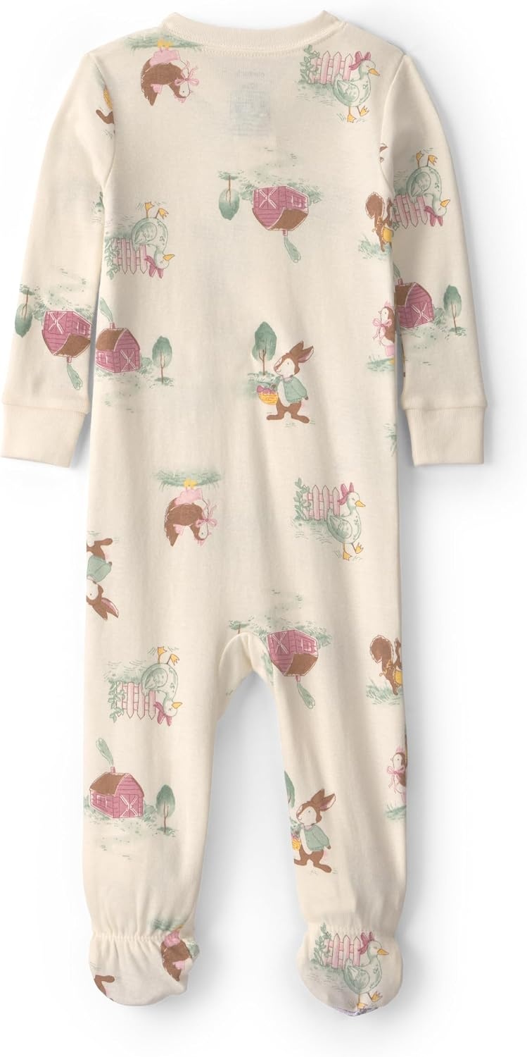 image:imageCarters Baby Girls 1piece Cotton PjCountry Farm
