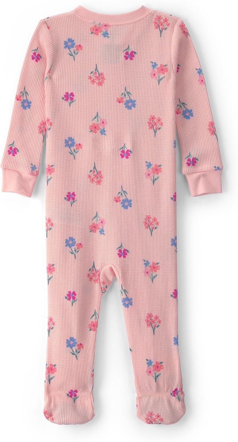 image:imageCarters Baby Girls 1piece Cotton PjPink Floral