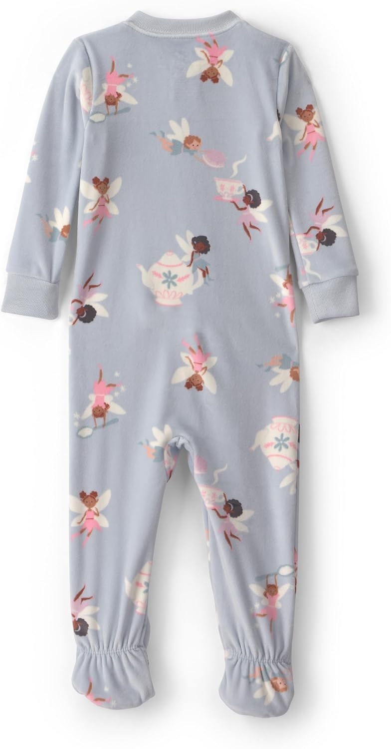 image:imageCarters Baby Girls 1piece Fleece PjBlue Fairies