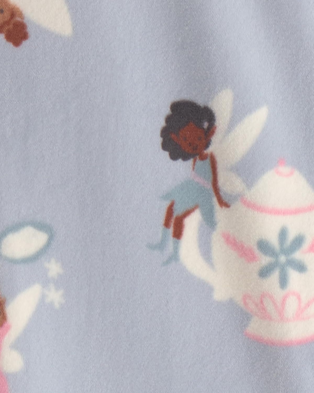 image:imageCarters Baby Girls 1piece Fleece PjBlue Fairies