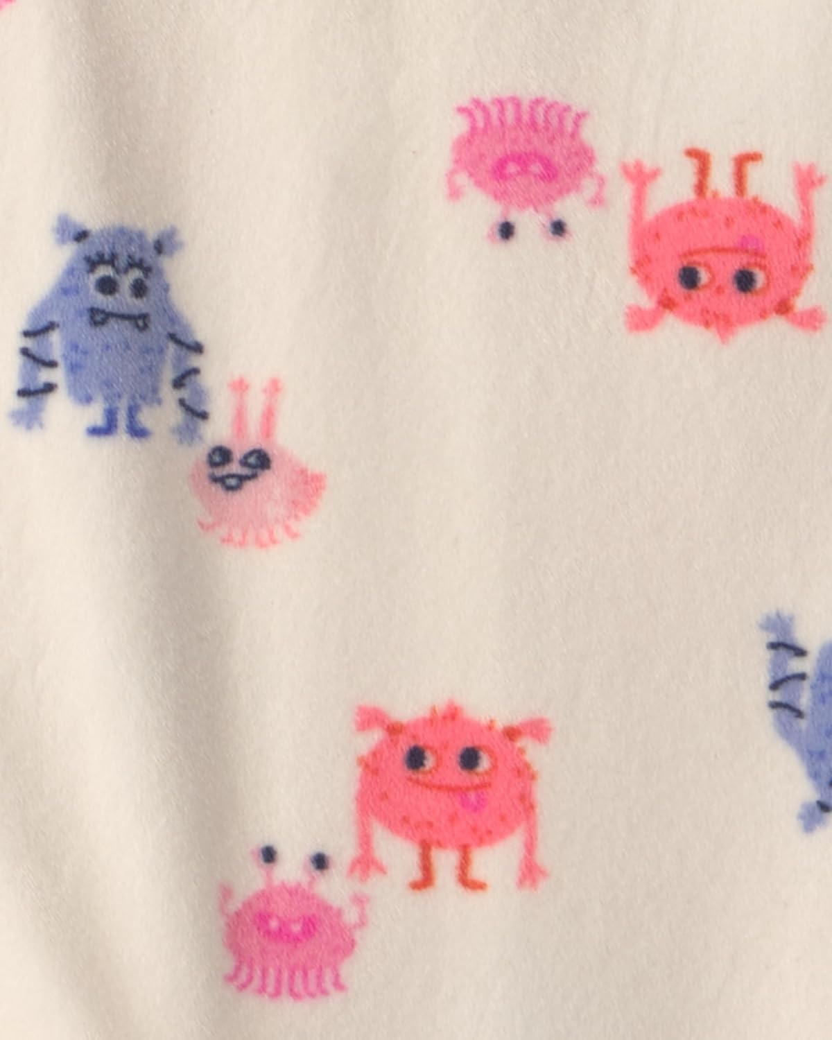 image:imageCarters Baby Girls 1piece Fleece PjGirl Monster Feet
