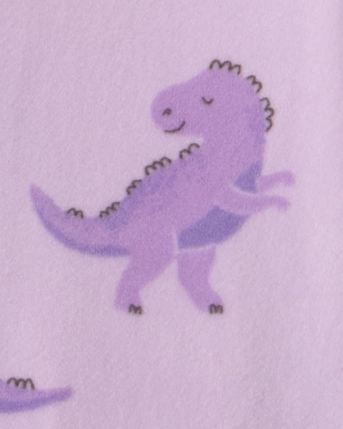 image:imageCarters Baby Girls 1piece Fleece PjPurple Dino