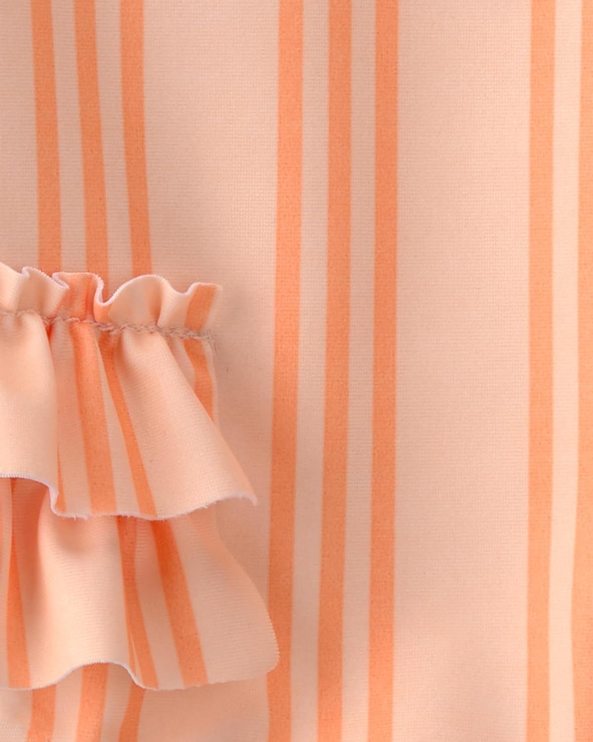 image:imageCarters Baby Girls 1piece RashguardOrange Stripe
