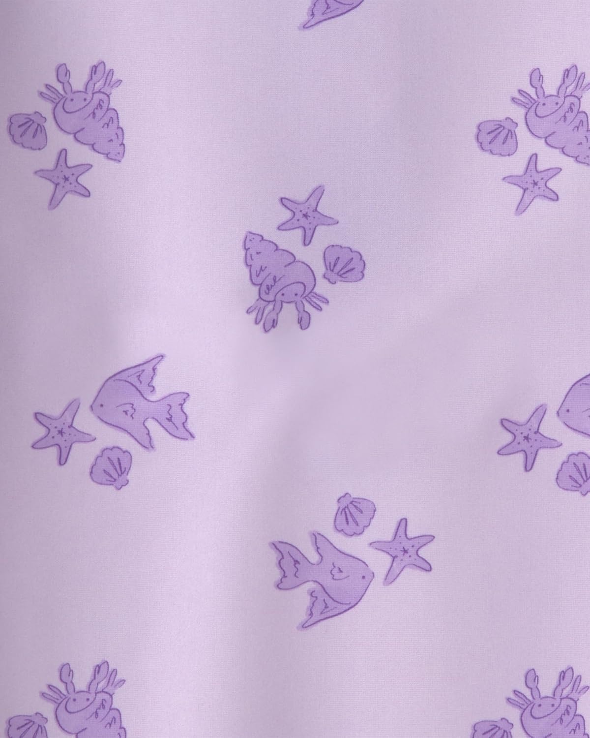 image:imageCarters Baby Girls 1piece RashguardPurple Fish