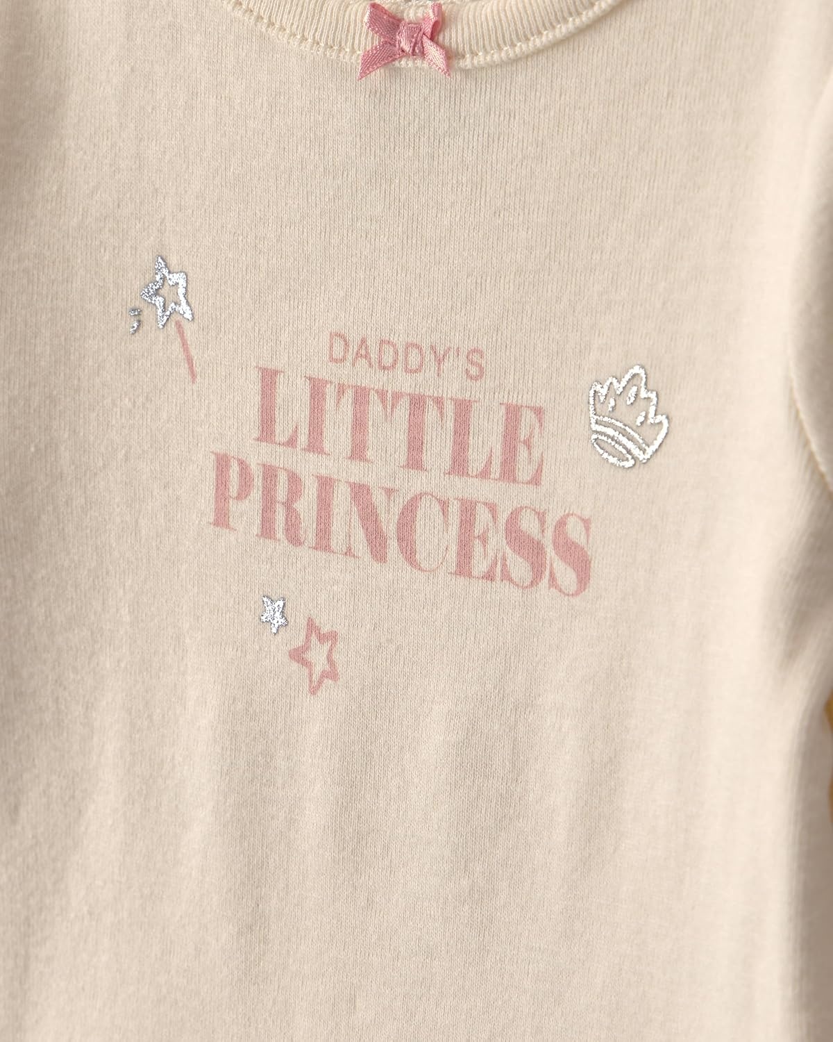 image:imageCarters Baby Girls 2piece Bodysuit Pant SetPink Cream Daddys Princess