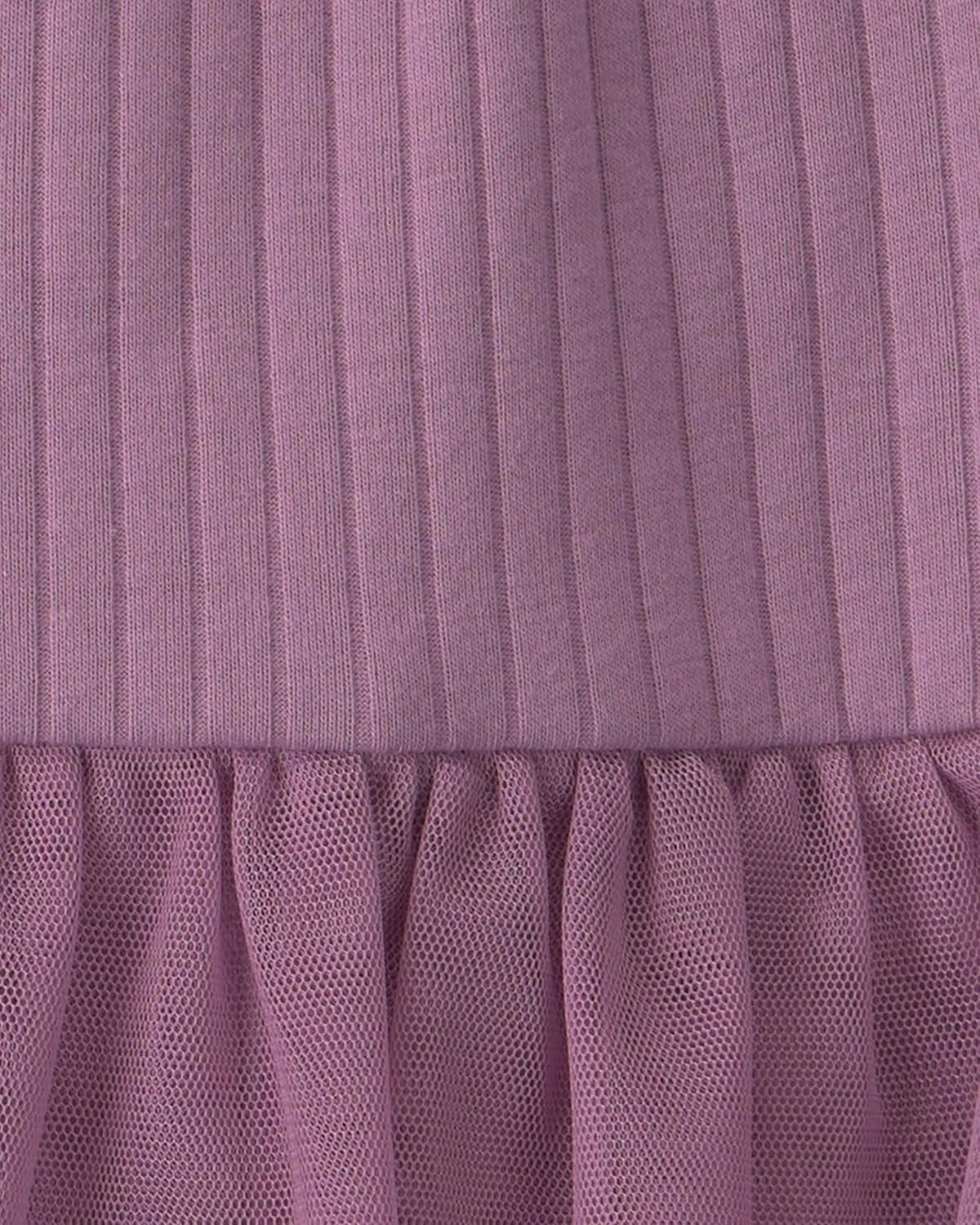 image:imageCarters Baby Girls 2piece Bodysuit Pant SetPurple Mauve Tulle