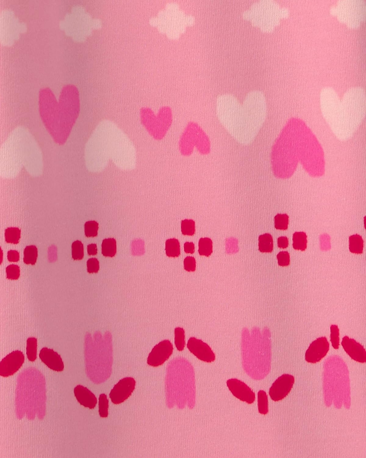 image:imageCarters Baby Girls 2piece Fleece PjsPink Donuts Fairisle