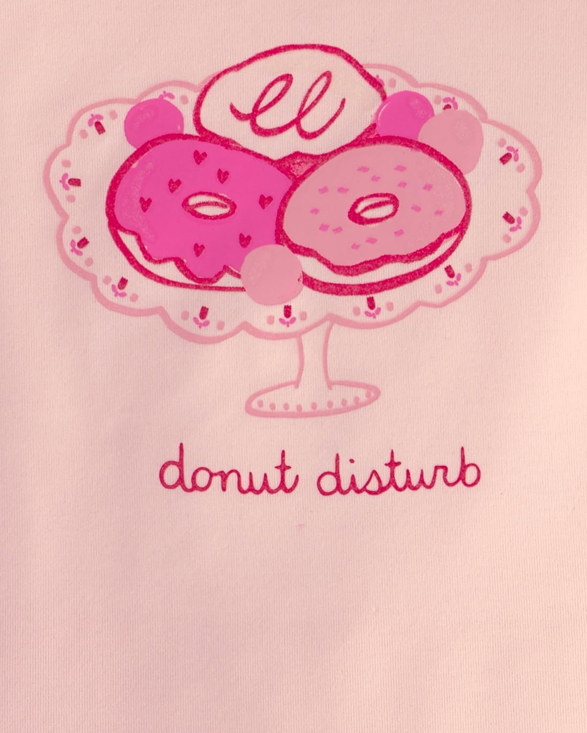 image:imageCarters Baby Girls 2piece Fleece PjsPink Donuts Fairisle
