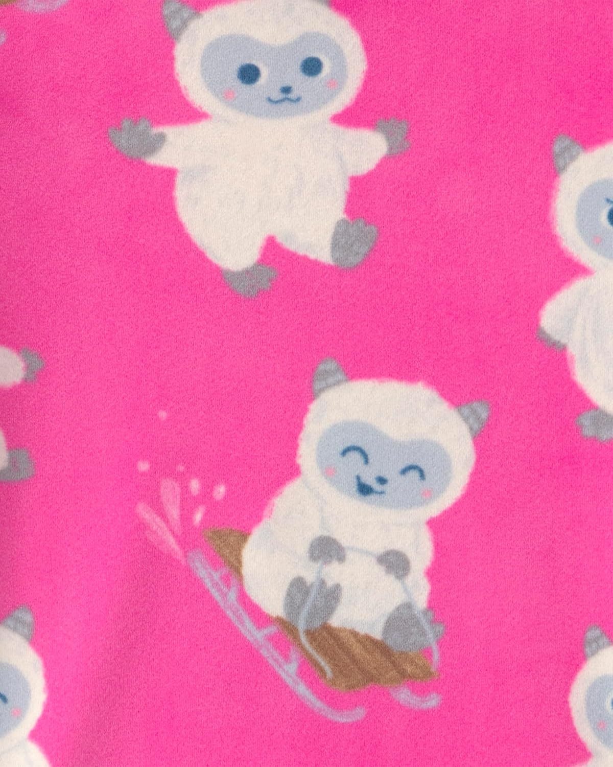 image:imageCarters Baby Girls 2piece Fleece PjsPink Yeti
