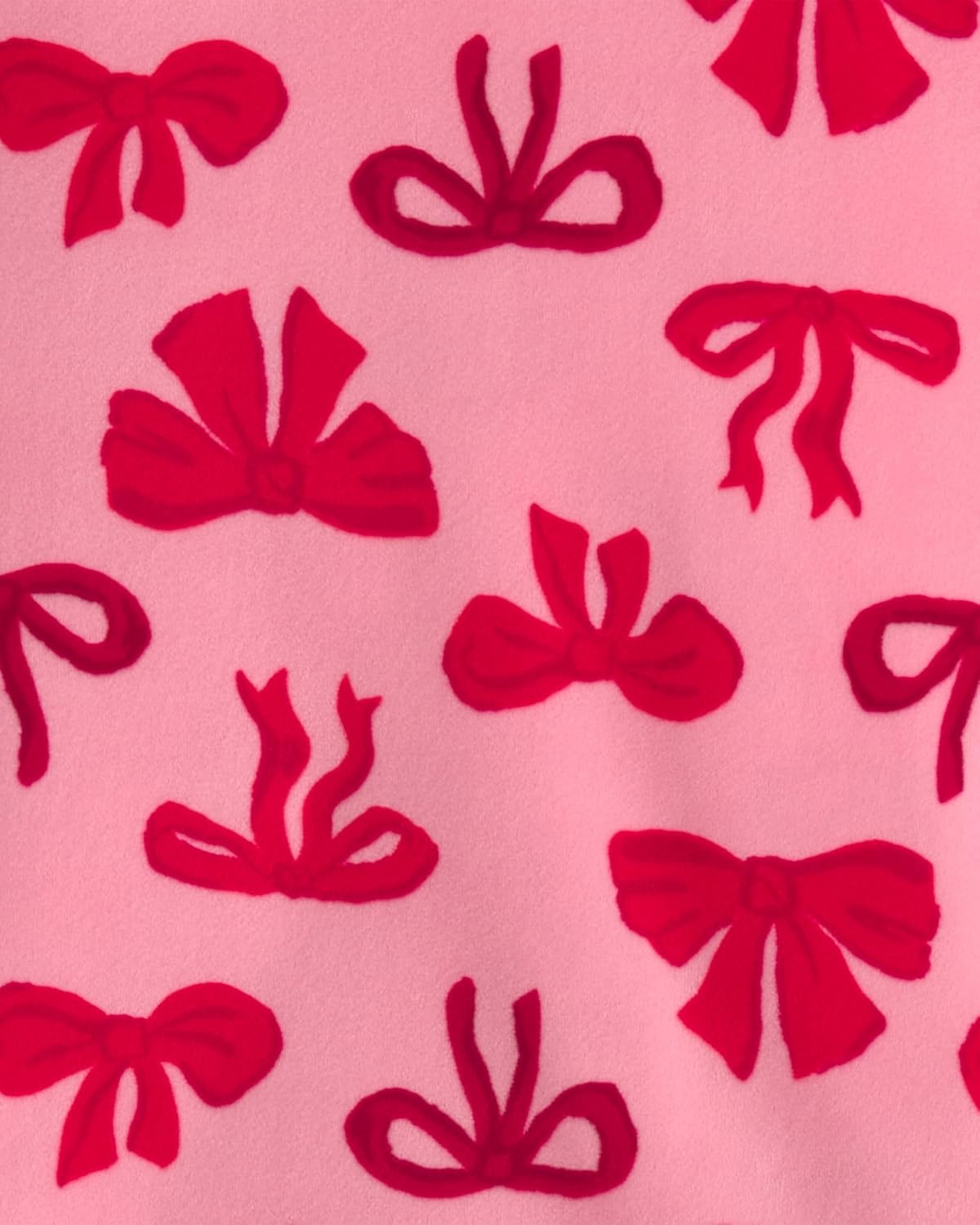 image:imageCarters Baby Girls 2piece Fleece PjsPink and Red Bows