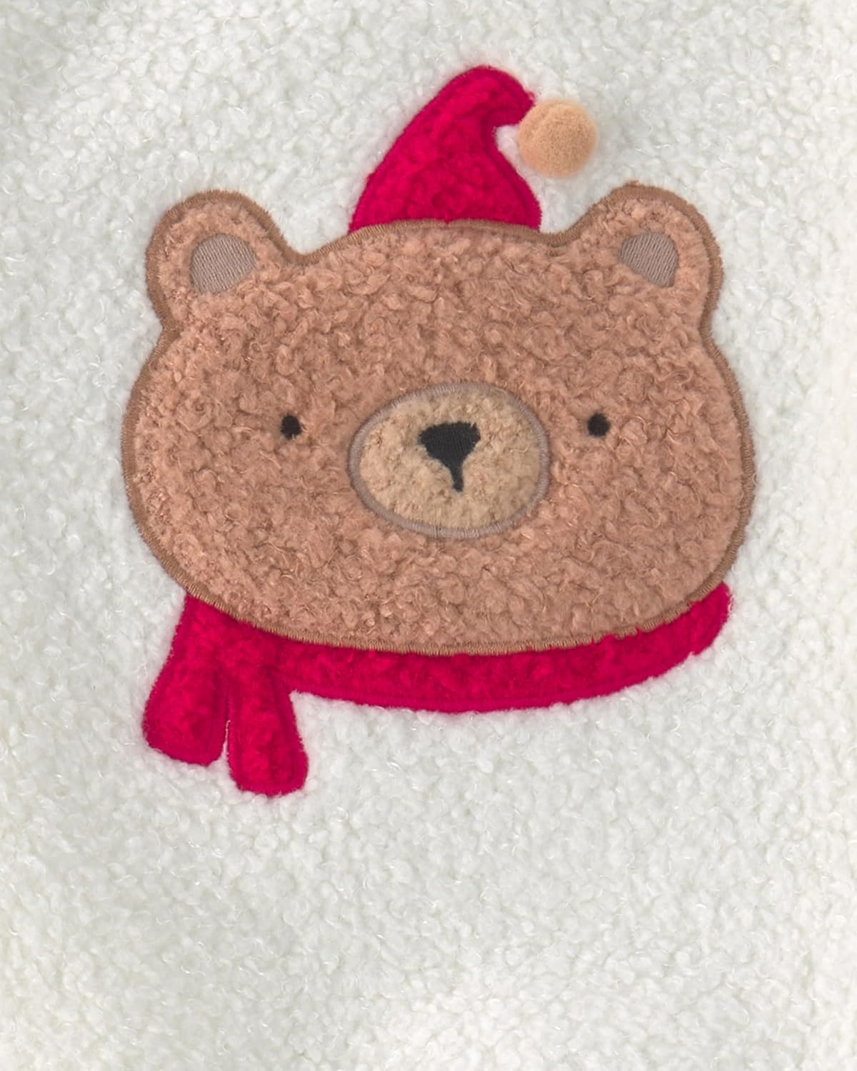 image:imageCarters Baby Girls 2piece Holiday Pant SetBear Faux Chenille