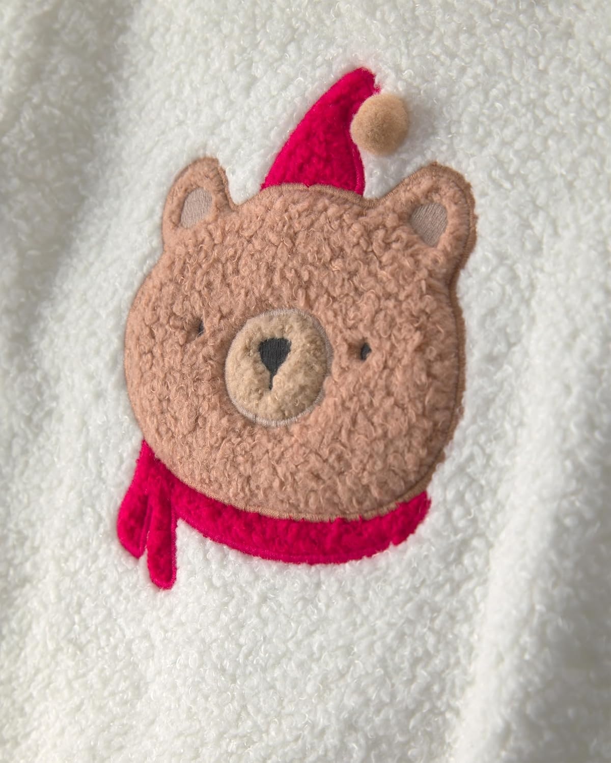 image:imageCarters Baby Girls 2piece Holiday Pant SetBear Faux Chenille