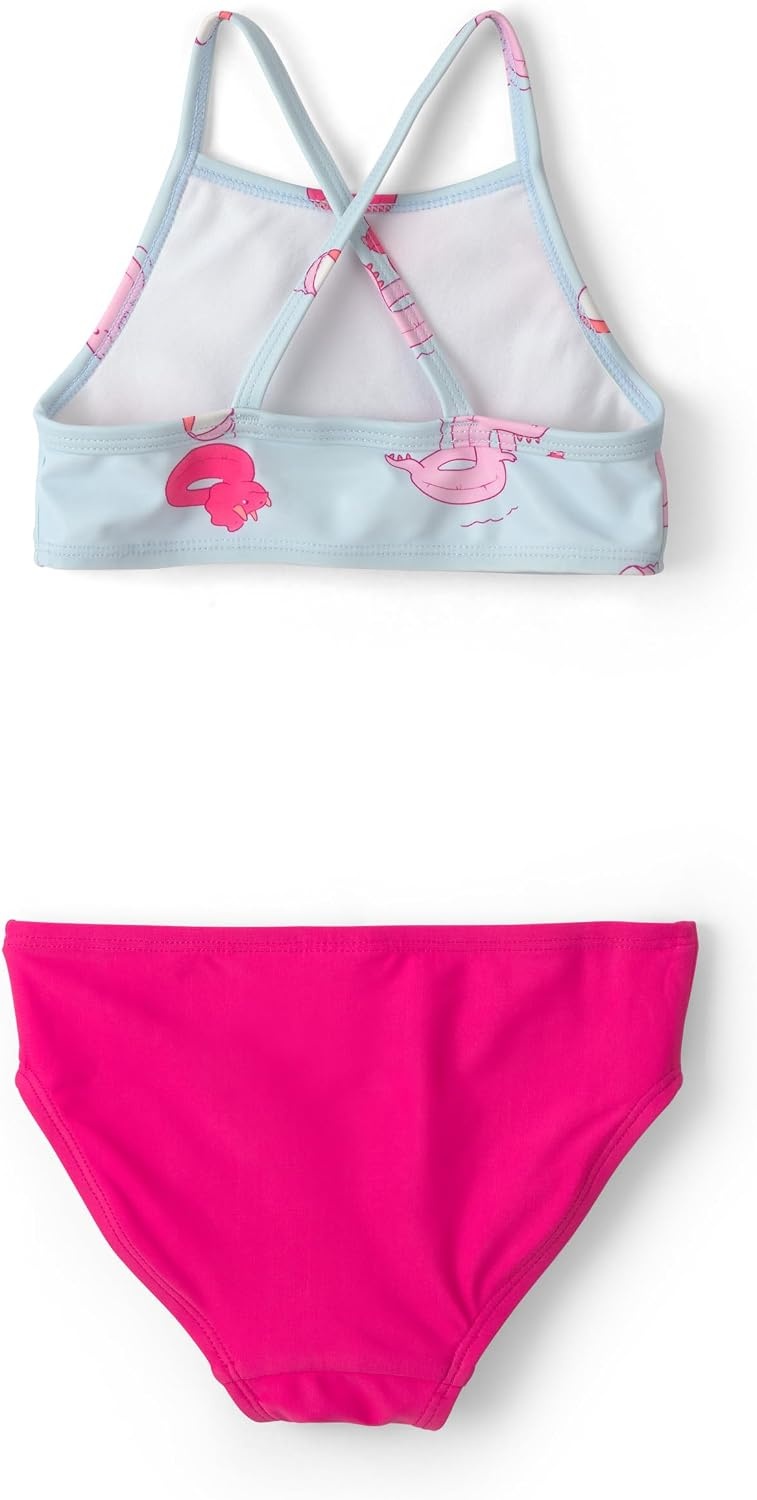 image:imageCarters Baby Girls 3piece Rashguard SetPinkBlue Fish
