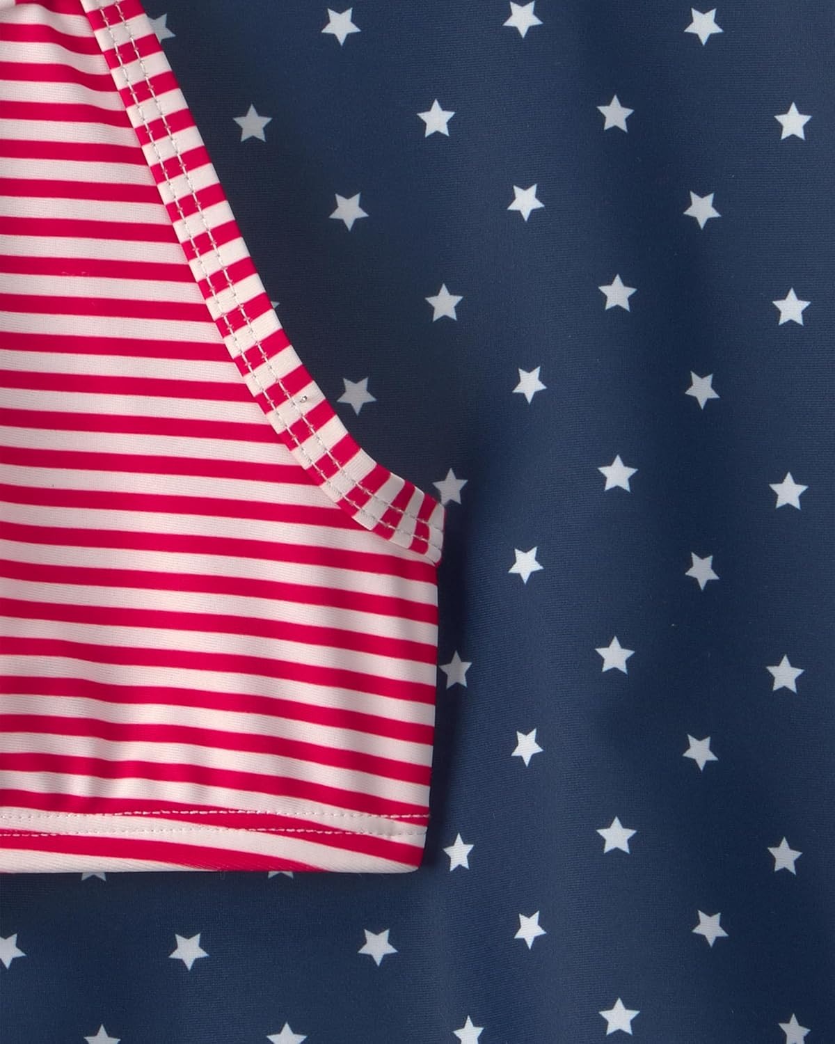 image:imageCarters Baby Girls 3piece Rashguard SetRedNavy Stripe