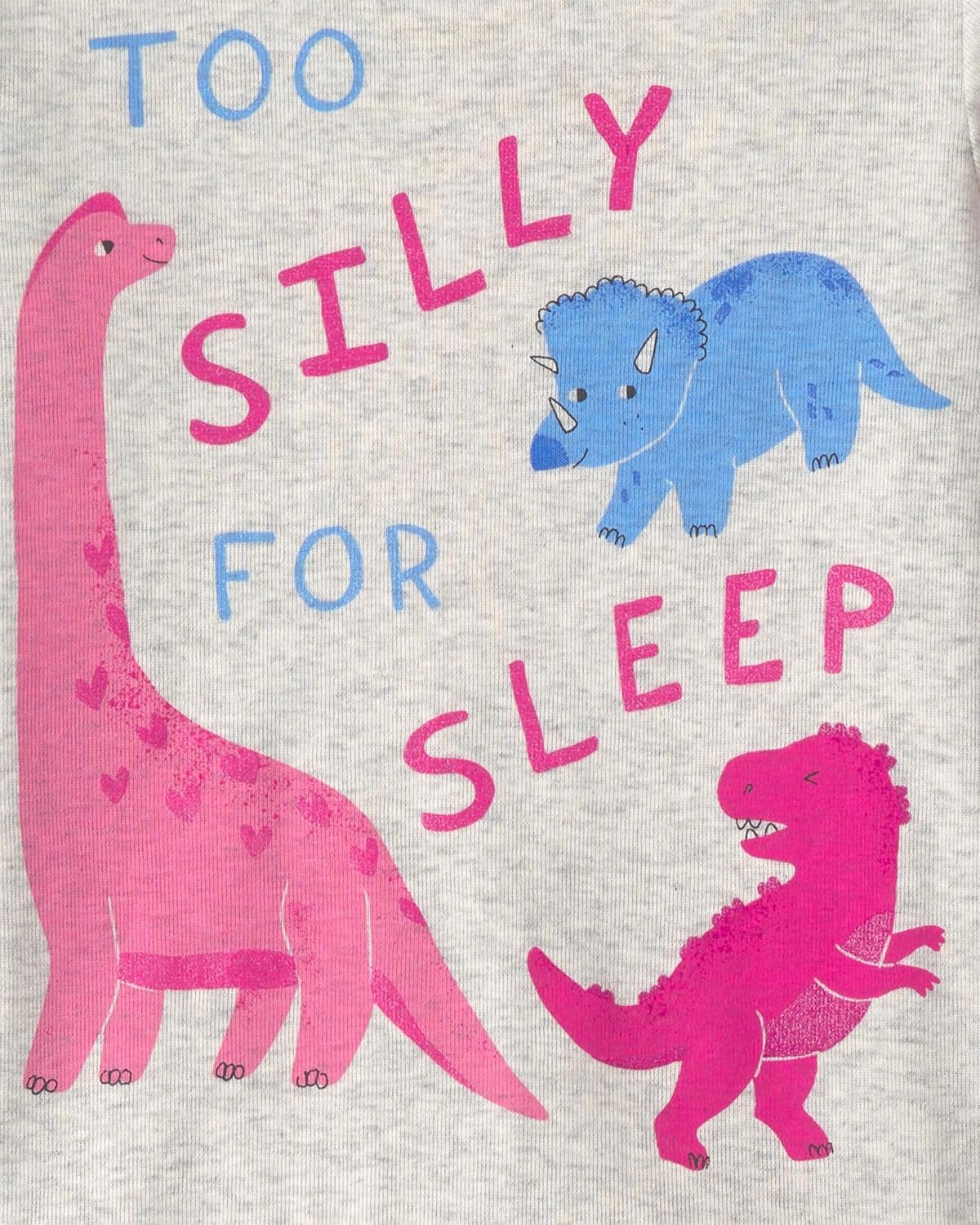 image:imageCarters Baby Girls 4piece Tight Fit Cotton Pajama SetPink Dino