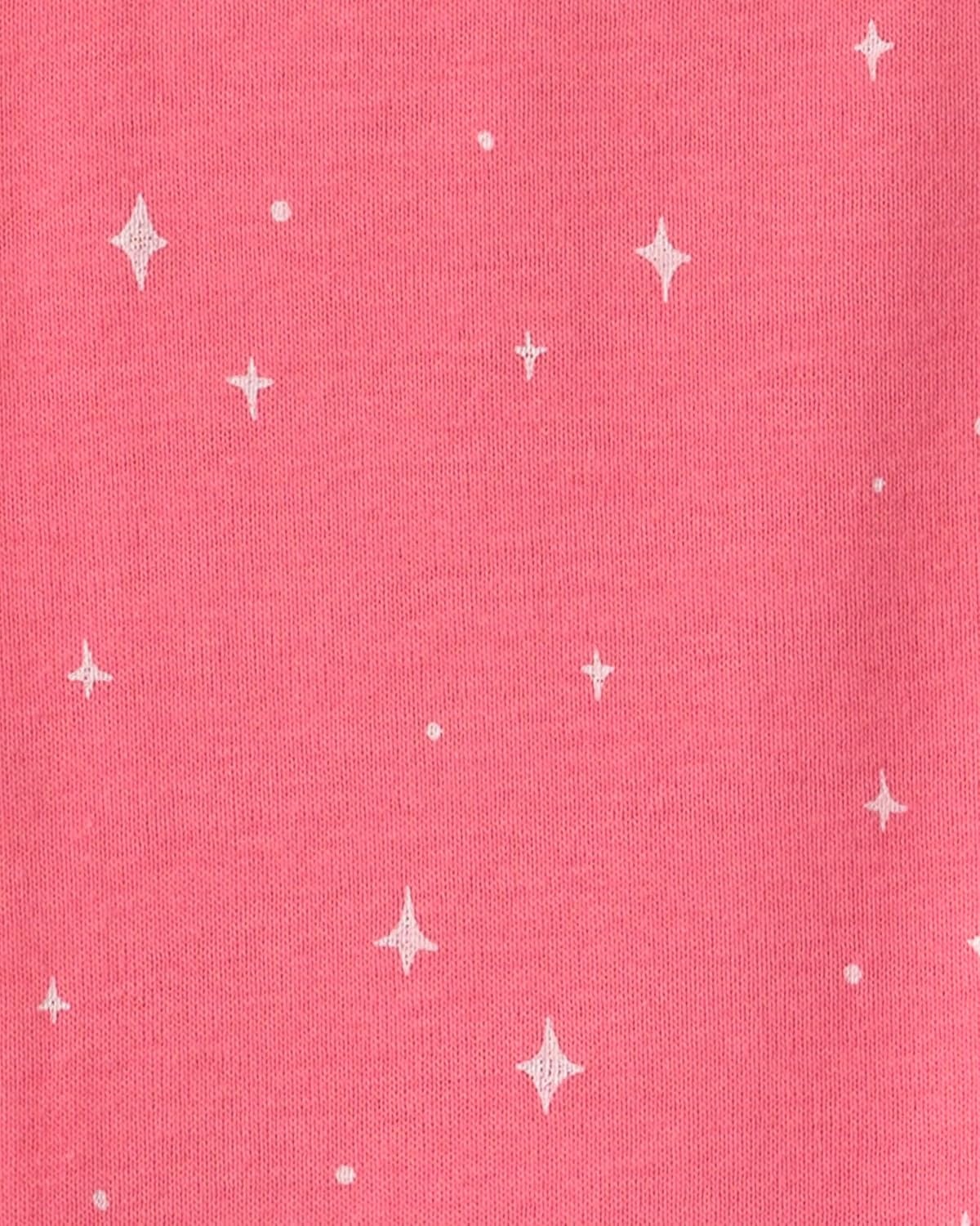 image:imageCarters Baby Girls 4piece Tight Fit Cotton Pajama SetPink Unicorn